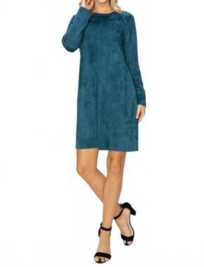 NEW JOH aurora round-neck dress with pockets in peacock